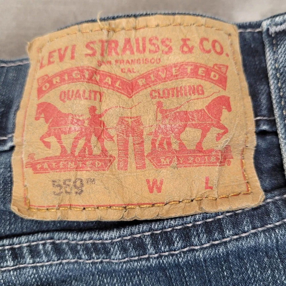 Levi's‎ 559 Y2K Jeans Relaxed Fit Denim Blue Jeans Comfort Size 44x29